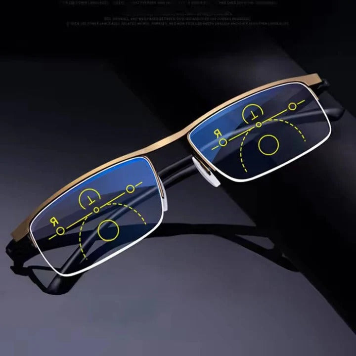 Smart Progressive Reading Glasses with Blue Light and UV Protection