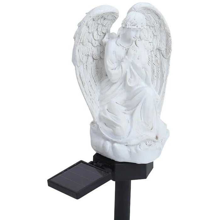 Decorative Solar Angel Garden Lamp with LED Illumination