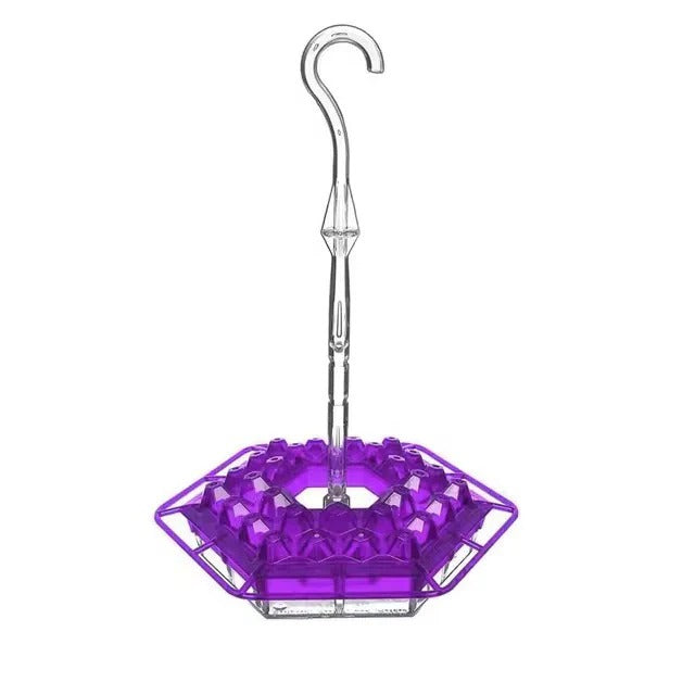 Hanging Hummingbird Feeder with Ant Guard and Resting Perch