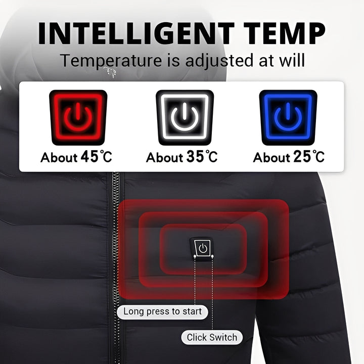 Heated Jacket with Adjustable Settings