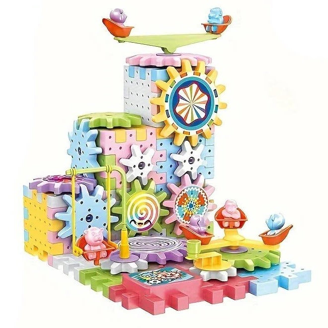 Plastic Kids Building Blocks Set 263 Pcs Educational Toy