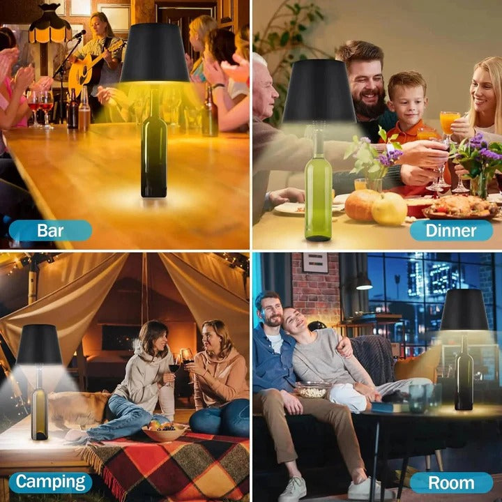 Rechargeable Wireless Bottle Lamp and Mood Light