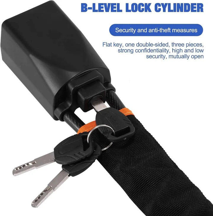 Universal Heavy-Duty Steering Wheel Lock with Anti-Theft Double Hook Design