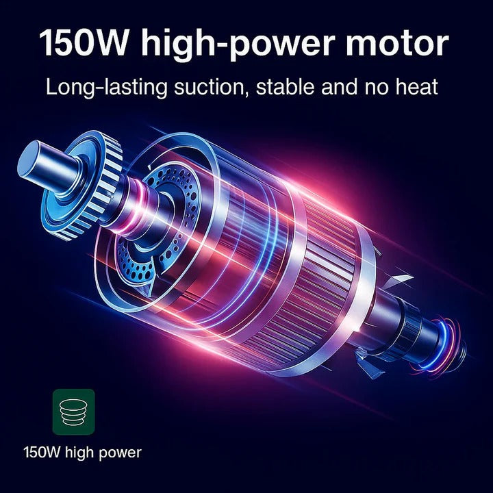 Handheld Cordless Vacuum with 95000Pa Suction Power