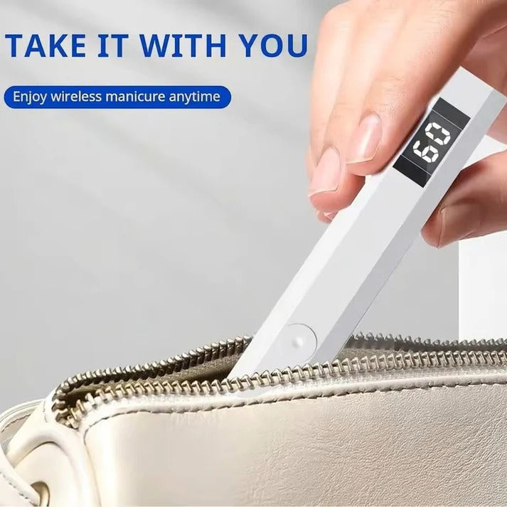 Handheld LED Lamp for Gel Nails with Minicure UV Light Technology and Rechargeable
