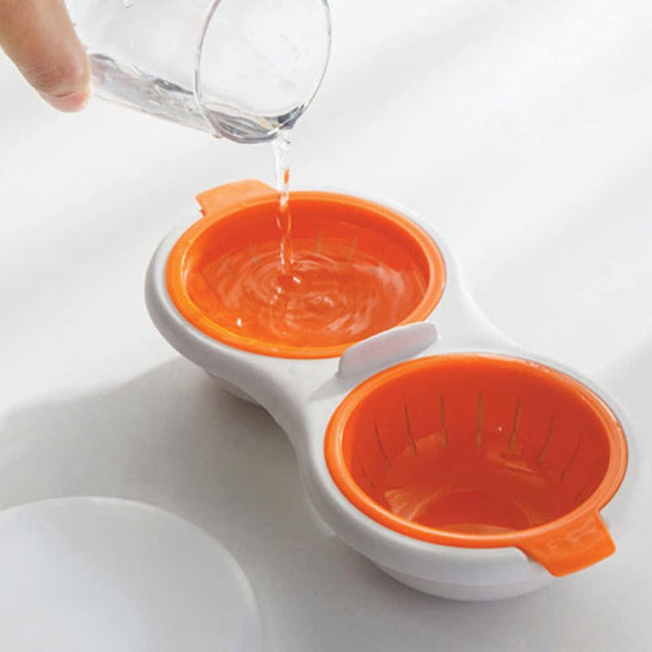 Fast Action Microwave Egg Maker for Hard or Soft Boiled Eggs