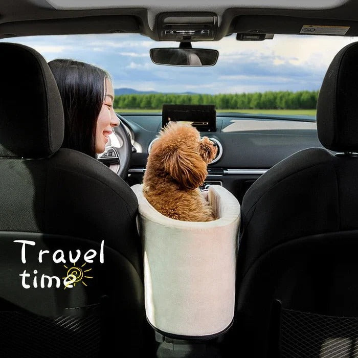 Safety Pet Armrest Seat and Travel Bag for Small Dogs and Cats