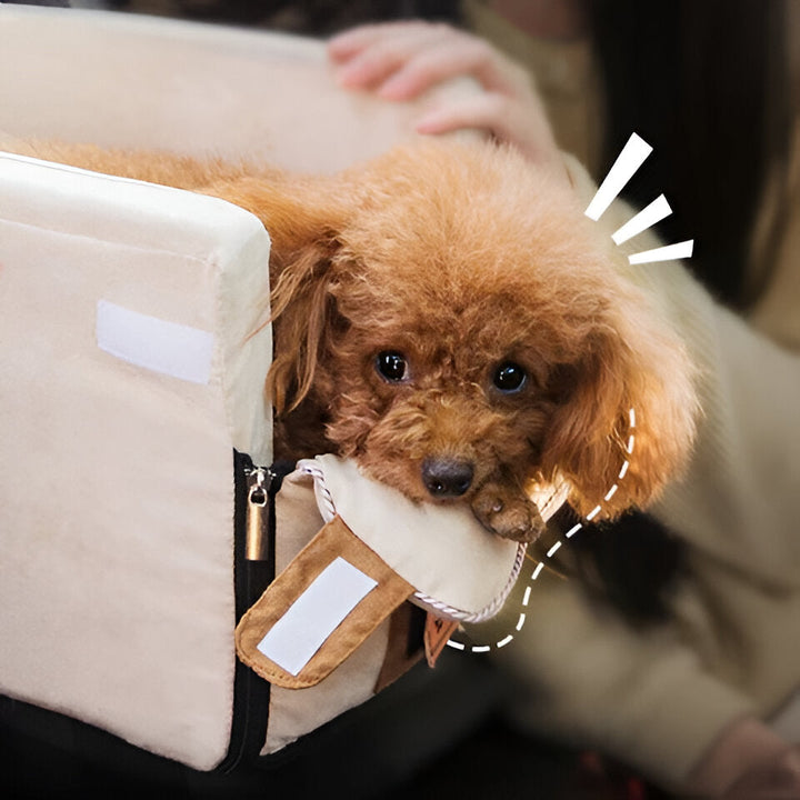 Safety Pet Armrest Seat and Travel Bag for Small Dogs and Cats