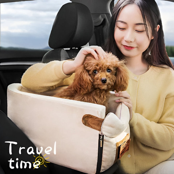 Safety Pet Armrest Seat and Travel Bag for Small Dogs and Cats
