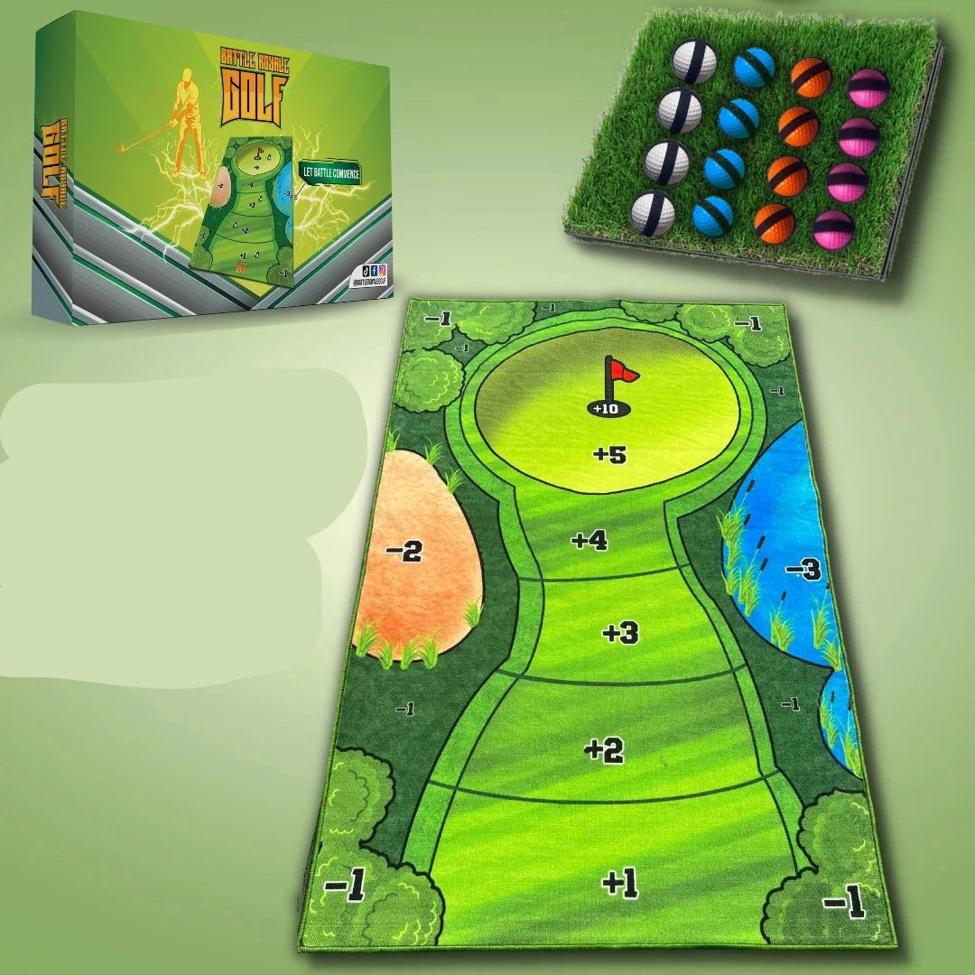 Tabletop Golf Practice Set with Adhesive Target Base