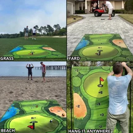 Tabletop Golf Practice Set with Adhesive Target Base
