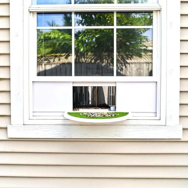 Panoramic View Window Bird Feeder with Wide Angle Visibility