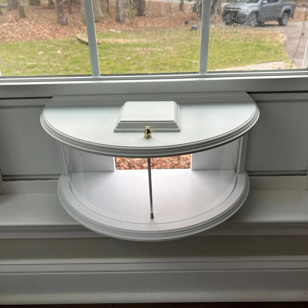 Panoramic View Window Bird Feeder with Wide Angle Visibility