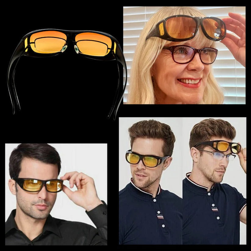 Polarized Night Vision Driving Glasses with Anti-Glare Lens Protection