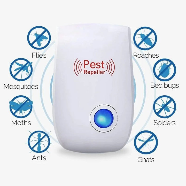 Plug-In Ultrasonic Pest Deterrent with Silent Fly and Insect Control