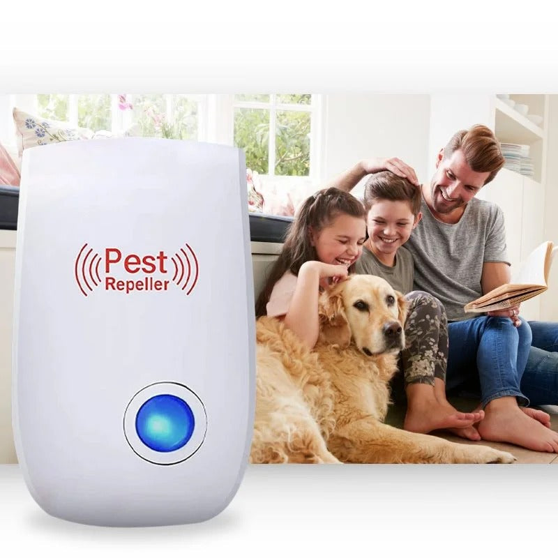 Plug-In Ultrasonic Pest Deterrent with Silent Fly and Insect Control