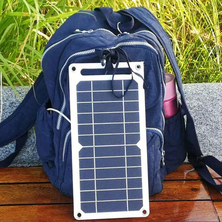 Waterproof Solar Panel with Portable USB Battery