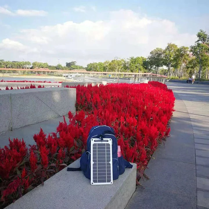 Waterproof Solar Panel with Portable USB Battery