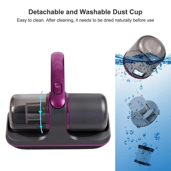 Handheld UV Bed Vacuum with Strong Suction for Deep Mattress Cleaning