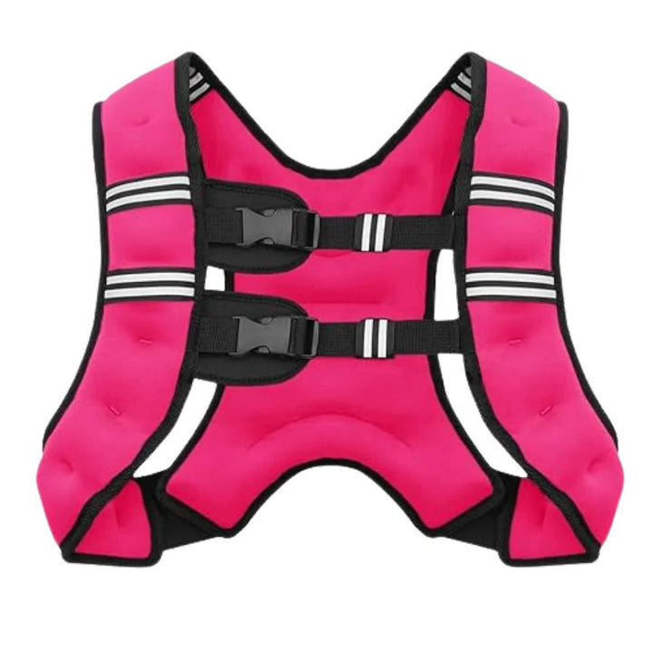 Breathable Weighted Exercise Vest with Reflective Strips for Endurance and Strength Training