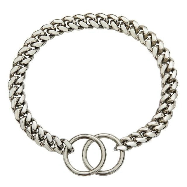 Adjustable Stainless Steel Chain Collar for Dogs