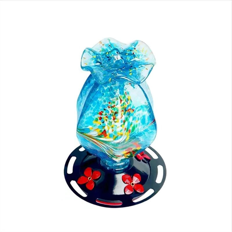 Glass Hanging Bird Feeder