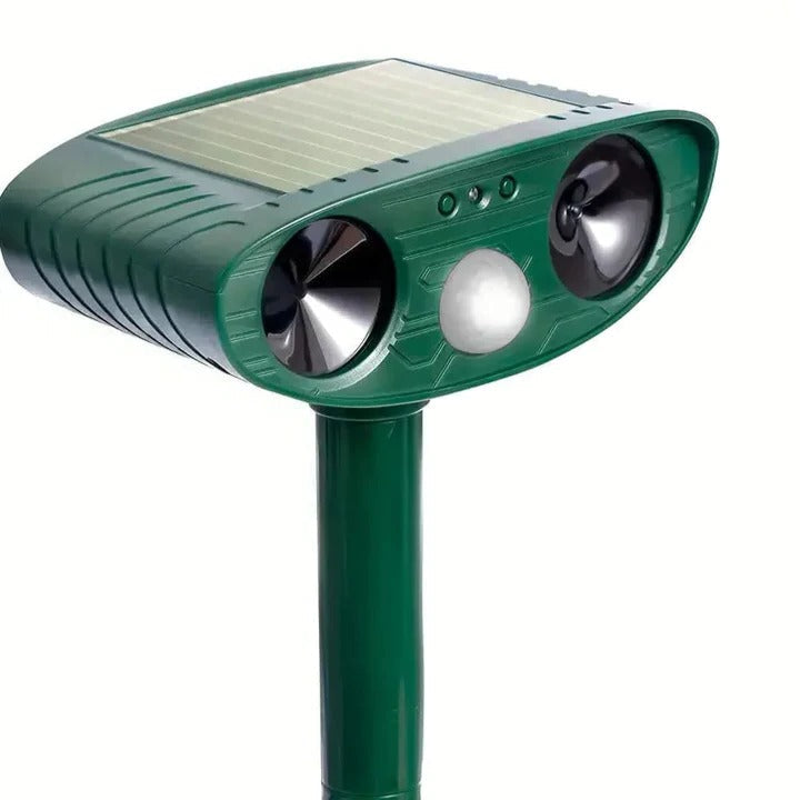 Solar-Powered Animal Repeller With Ultrasound