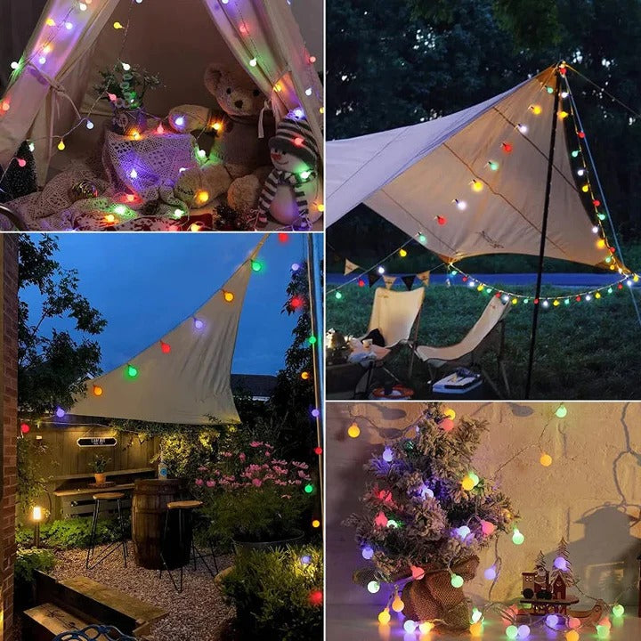 Solar-Powered Fairy Lights For Outdoor Use