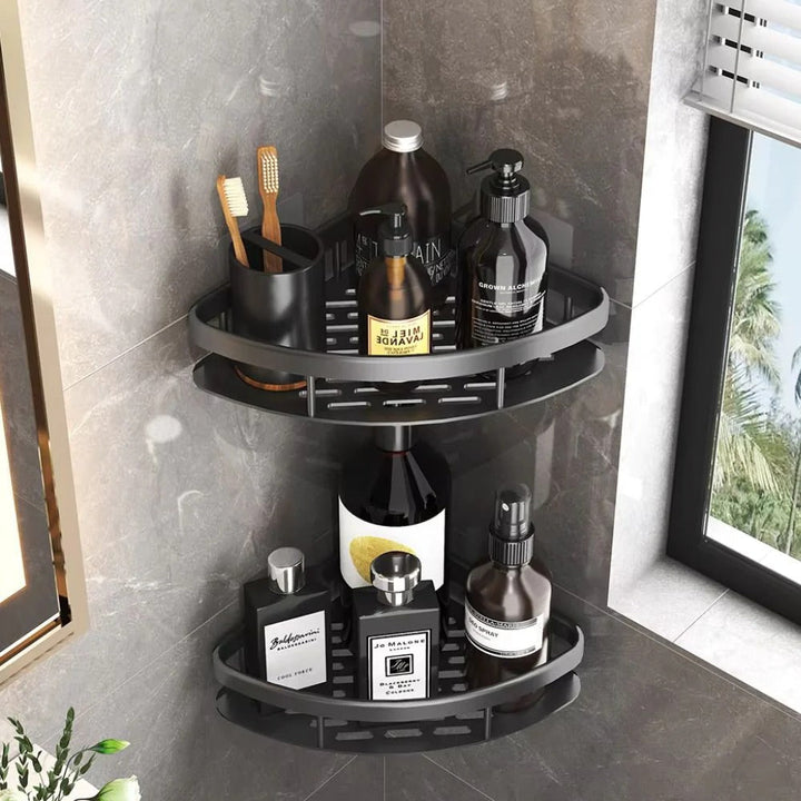 Curved Corner Shower Caddy for Bathroom