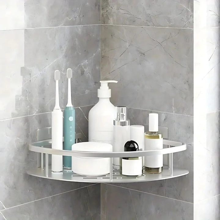 Curved Corner Shower Caddy for Bathroom