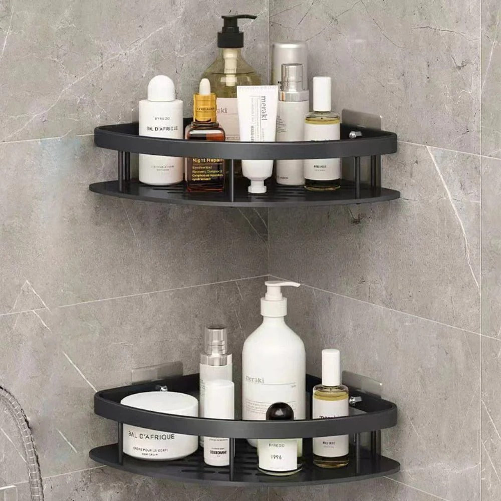 Curved Corner Shower Caddy for Bathroom