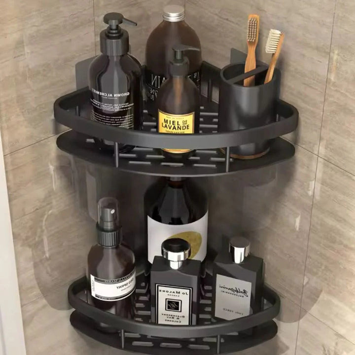 Curved Corner Shower Caddy for Bathroom