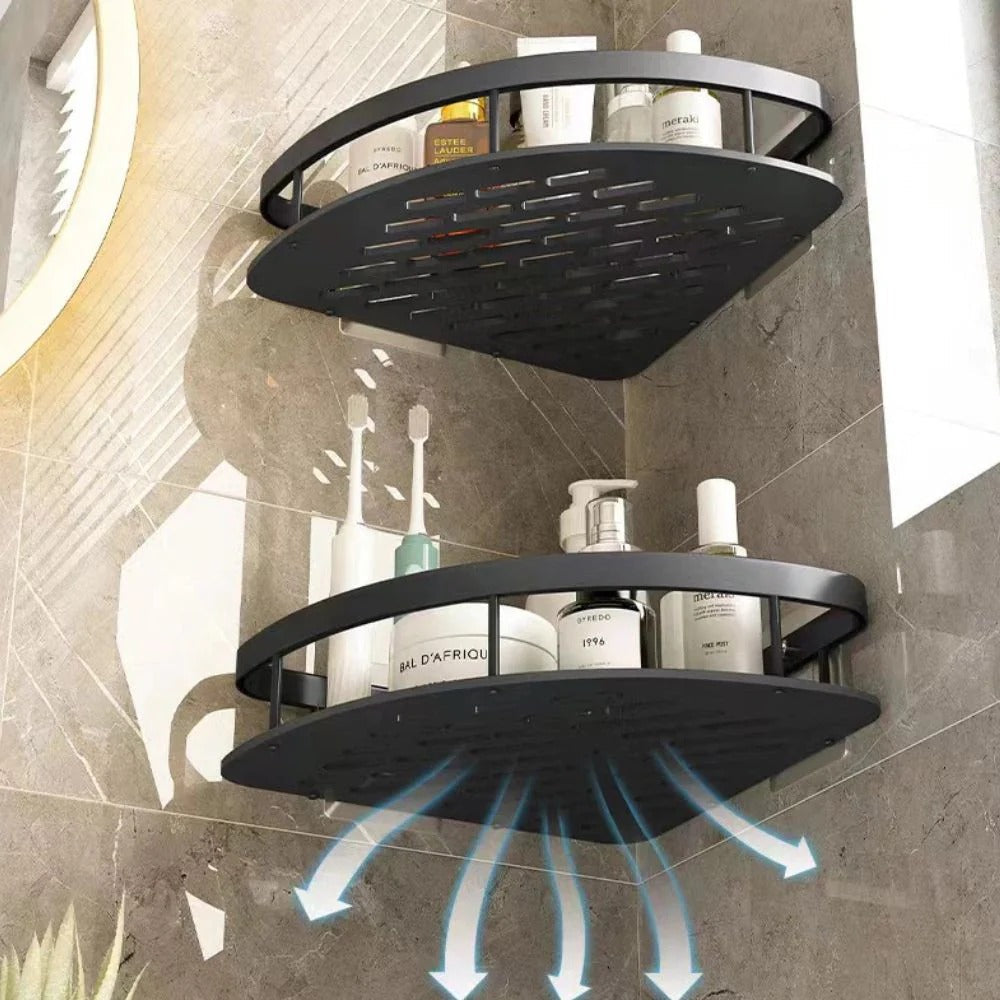 Curved Corner Shower Caddy for Bathroom
