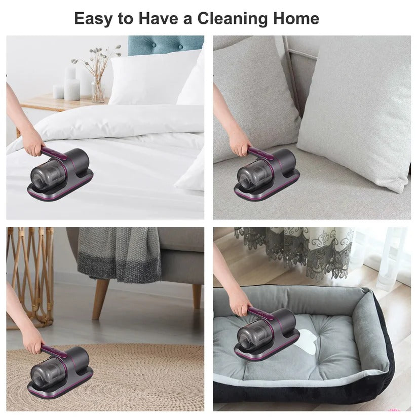Handheld UV Bed Vacuum with Strong Suction for Deep Mattress Cleaning