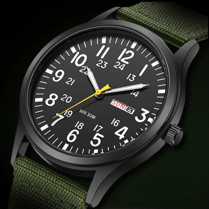 Mens Waterproof Outdoor Watch with Scratch Resistant Case