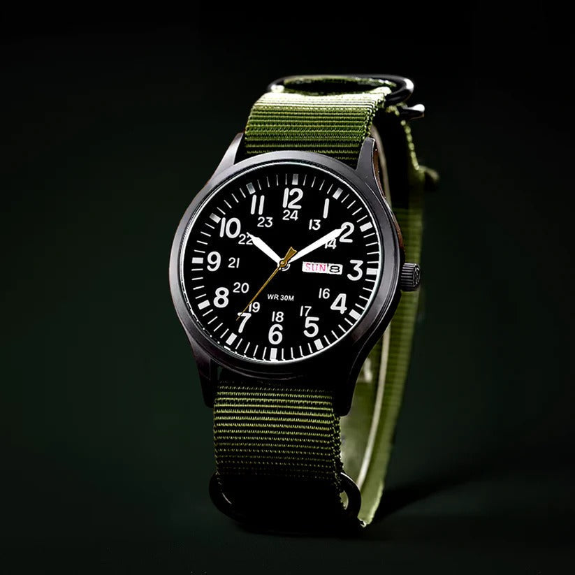 Mens Waterproof Outdoor Watch with Scratch Resistant Case