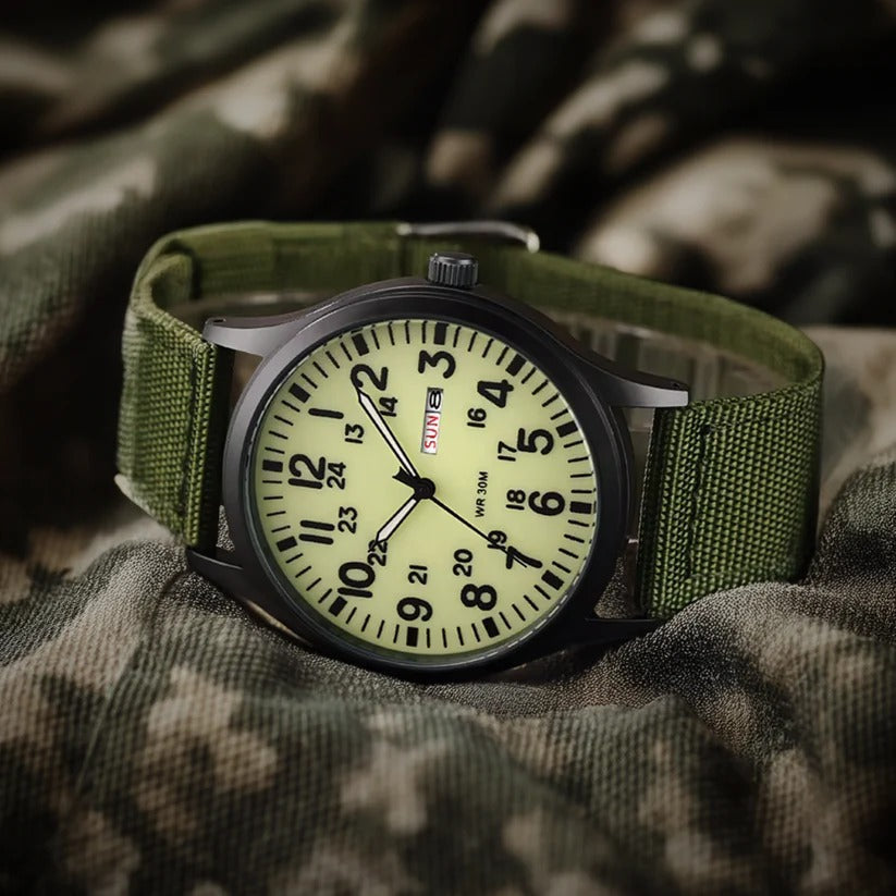 Mens Waterproof Outdoor Watch with Scratch Resistant Case