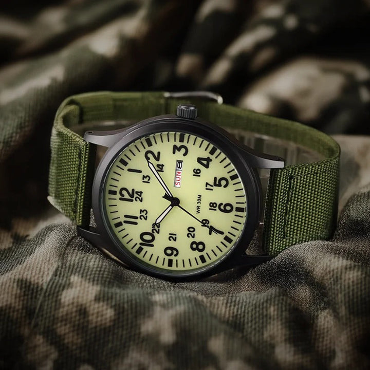 Mens Waterproof Outdoor Watch with Scratch Resistant Case
