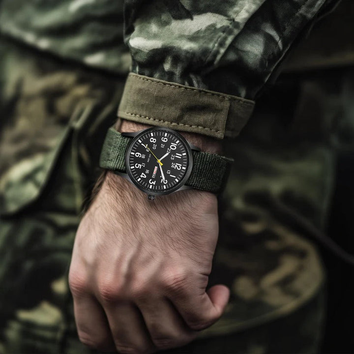 Mens Waterproof Outdoor Watch with Scratch Resistant Case