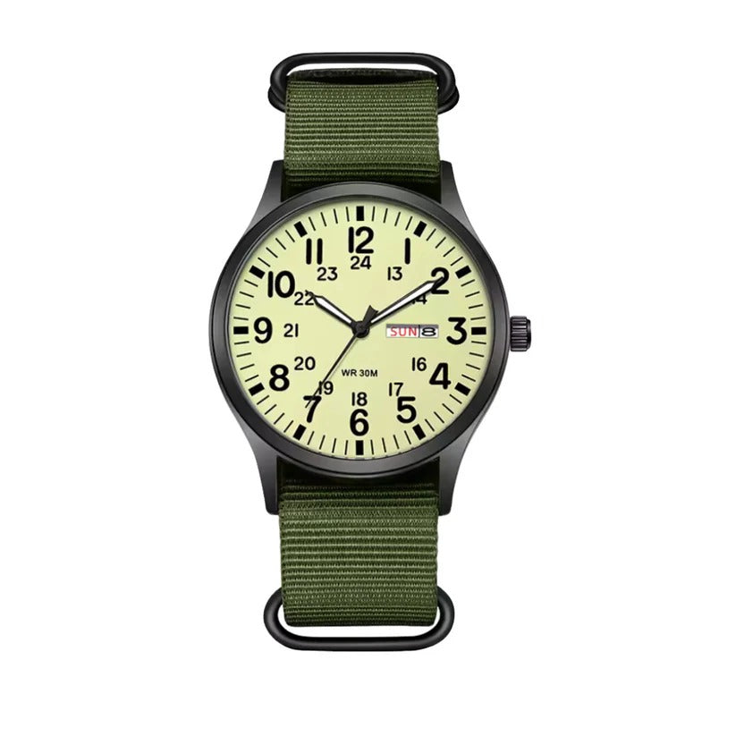 Mens Waterproof Outdoor Watch with Scratch Resistant Case
