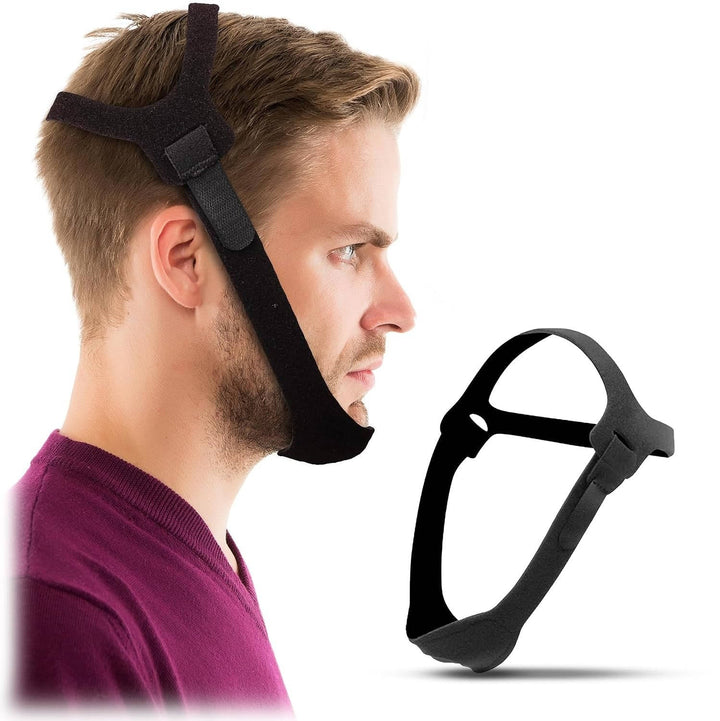 Adjustable Sleep Chin Strap, Breathable Chin Support Strap for Comfortable Overnight Wear