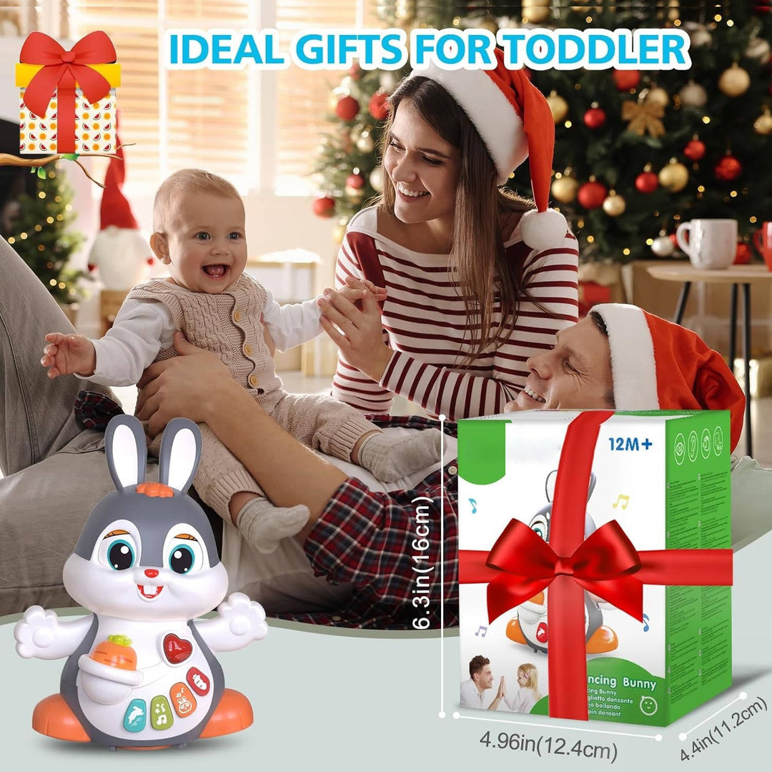 Easter Bunny Musical Toy for 1 and up Year Old, Baby Crawling Toy for 6 12 Months, Easter Gifts for Baby Girls and Boys