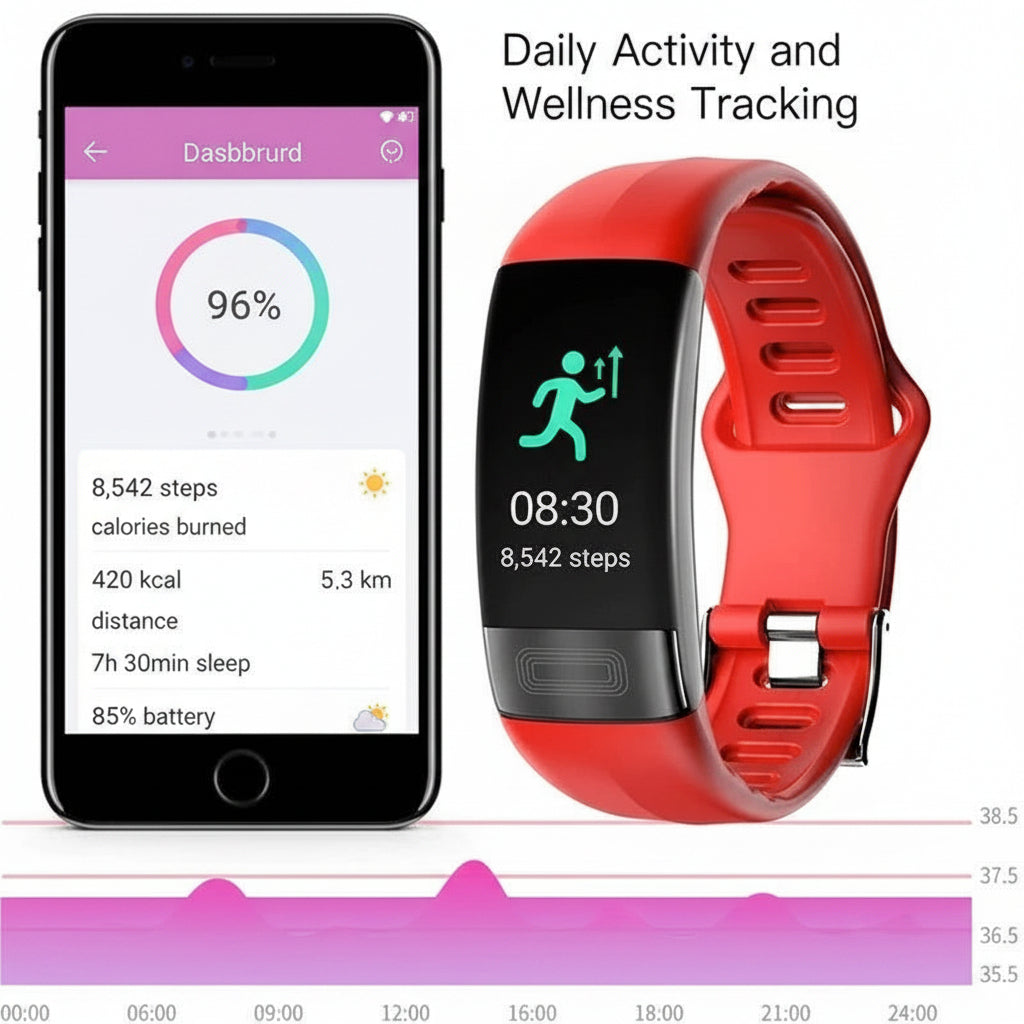 Smart Fitness Watch with Sleep Tracking, Activity Monitoring and Smart Notifications