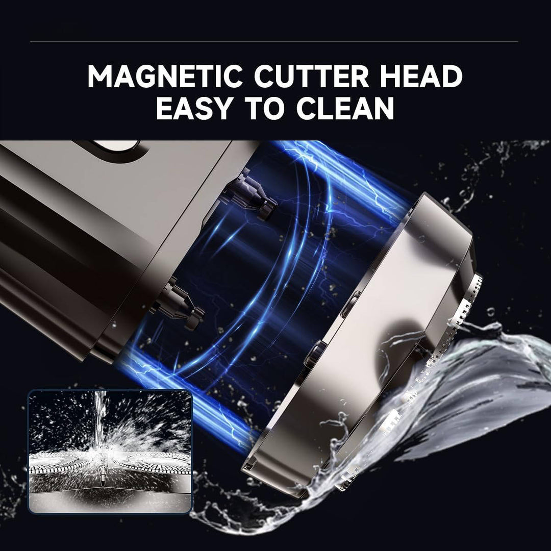 Waterproof Portable Electric Shaver for Men Rotary Razor USB Rechargeable