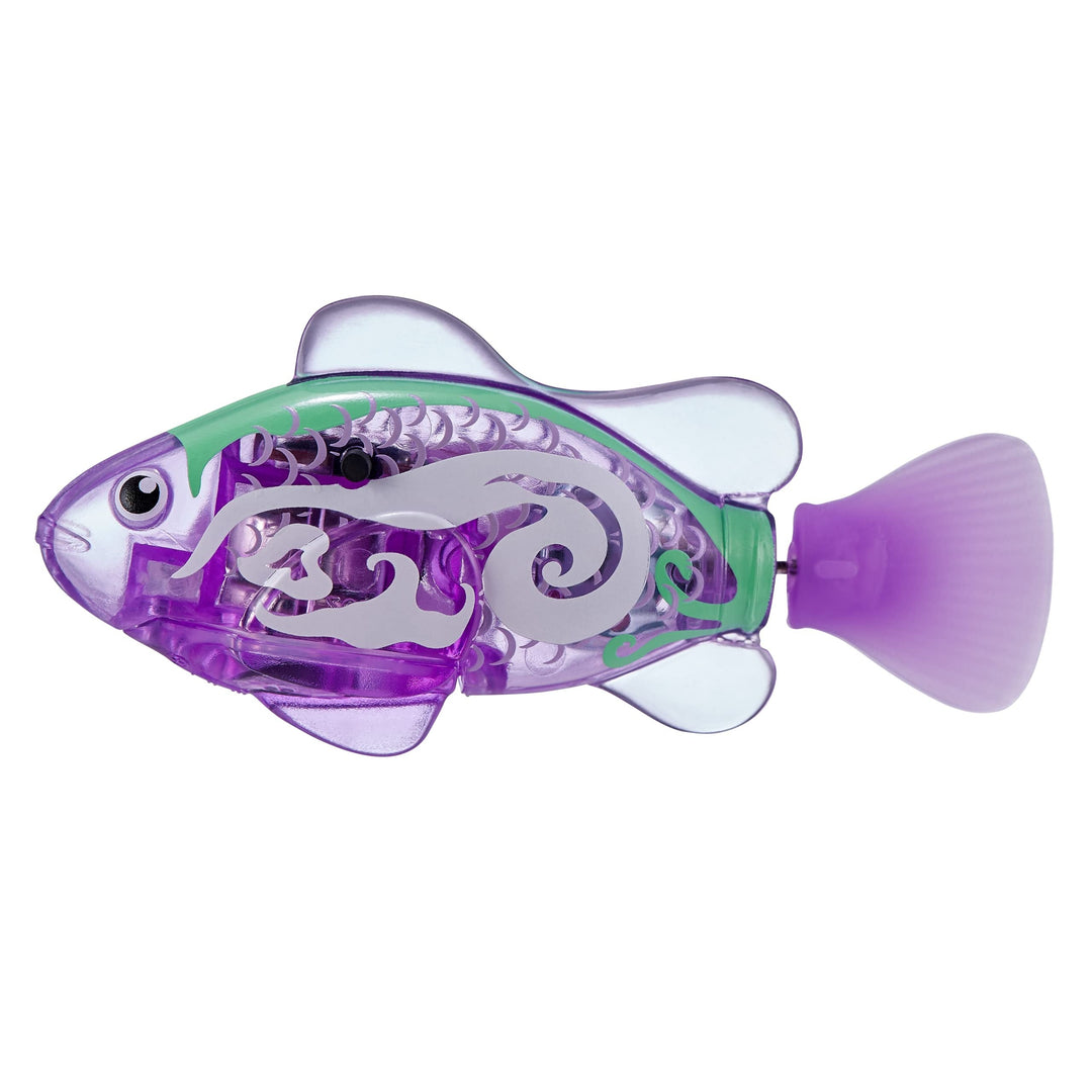 Motion Activated Swimming Fish Cat Toy with Light-Up Lights and Motor Action