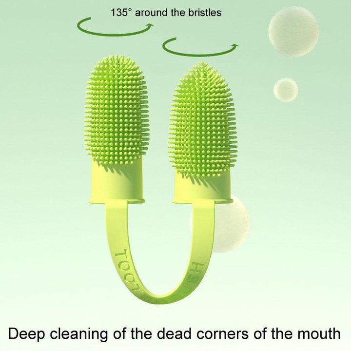 Silicone Finger Toothbrush Set for Dog and Cat Dental Care