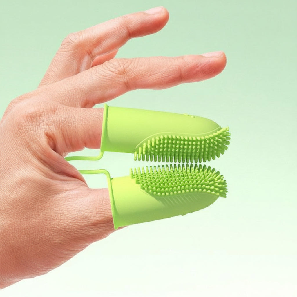 Silicone Finger Toothbrush Set for Dog and Cat Dental Care