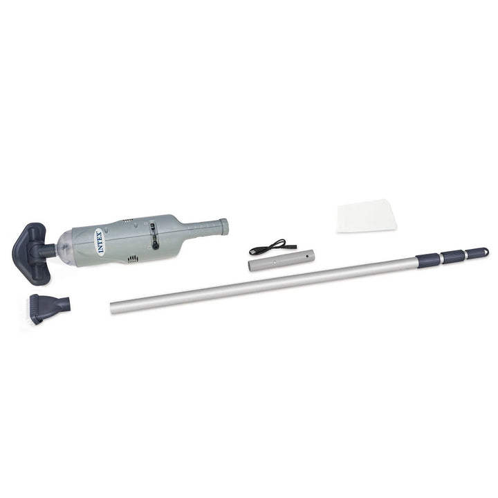Cordless Handheld Pool Vacuum with Brush Attachments for Above Ground Pools