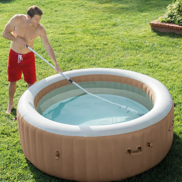Cordless Handheld Pool Vacuum with Brush Attachments for Above Ground Pools