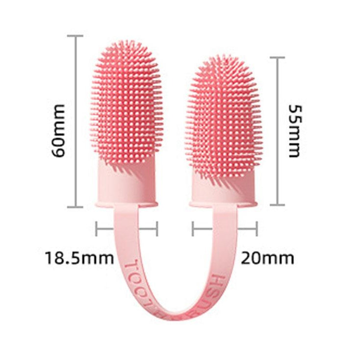 Silicone Finger Toothbrush Set for Dog and Cat Dental Care
